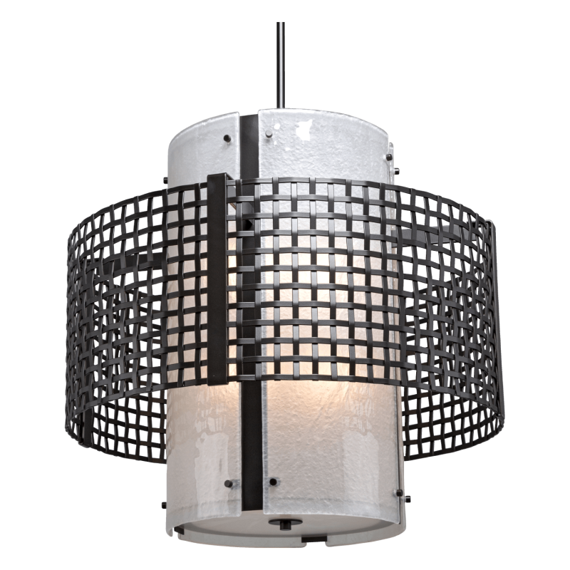 Tweed Double Drum Chandelier