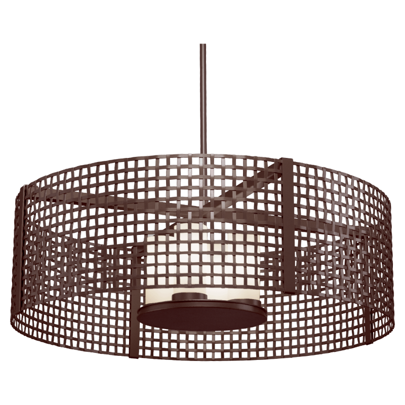 Tweed Drum Chandelier