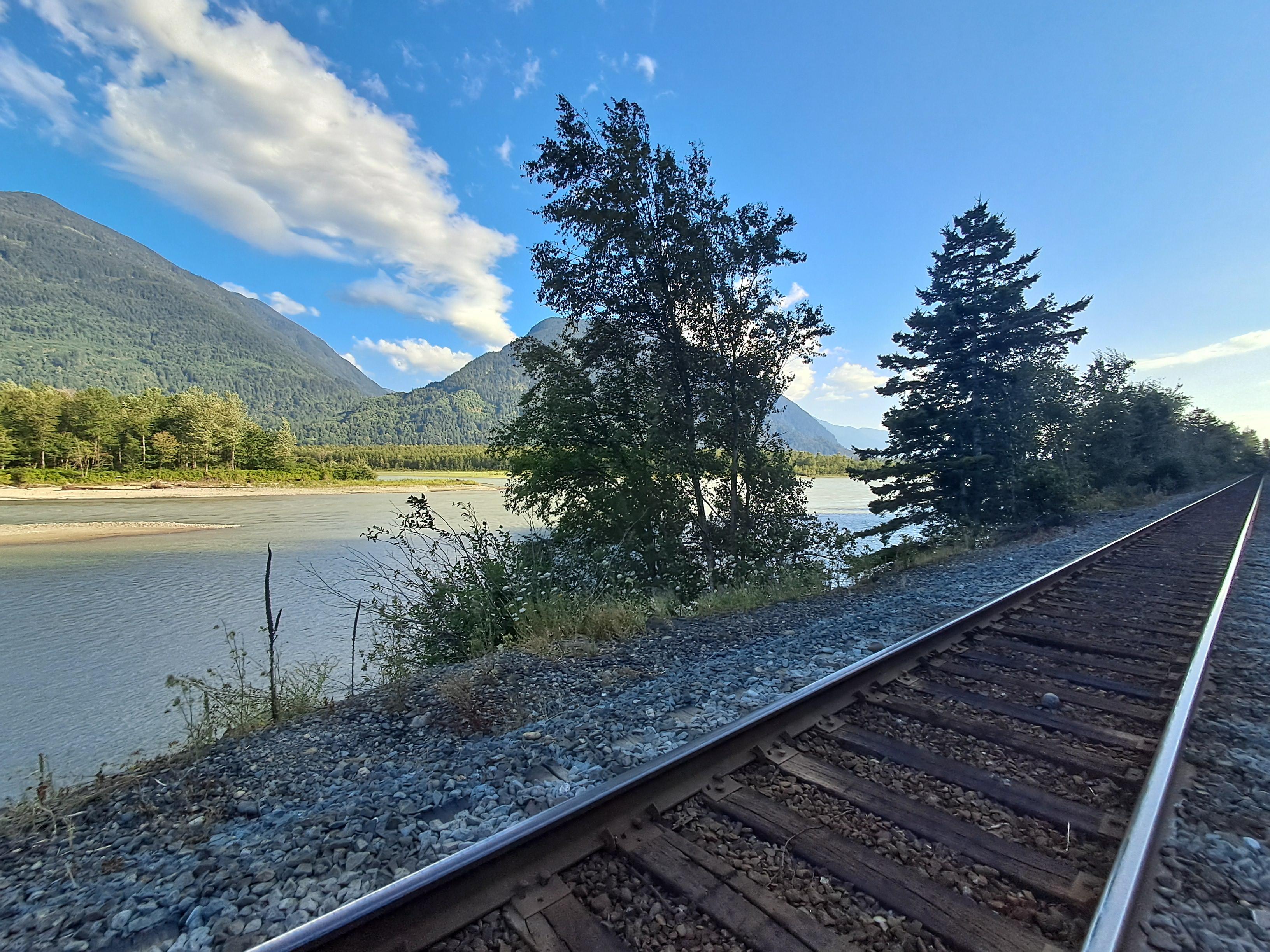 River and train tracks