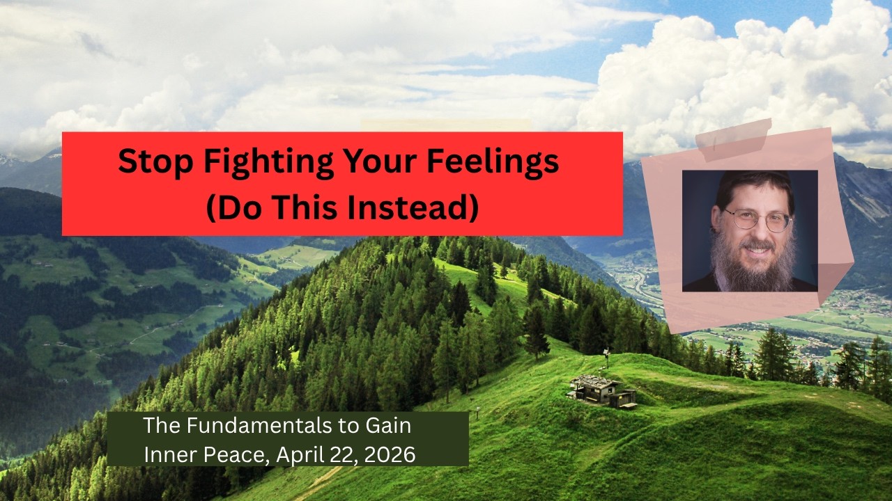 Stop Fighting Your Feelings (Do This Instead), Inner Peace Coach Menachem