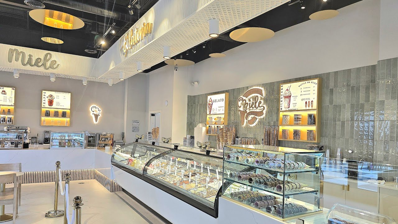 Grand Opening at The Row. "Miele Artisanal Gelateria," something u never experienced before