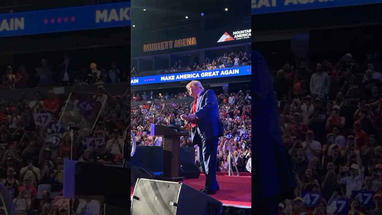 Donald Trump Makes His Great Entrance at His Rally in Madison Square Garden - Oct. 2024