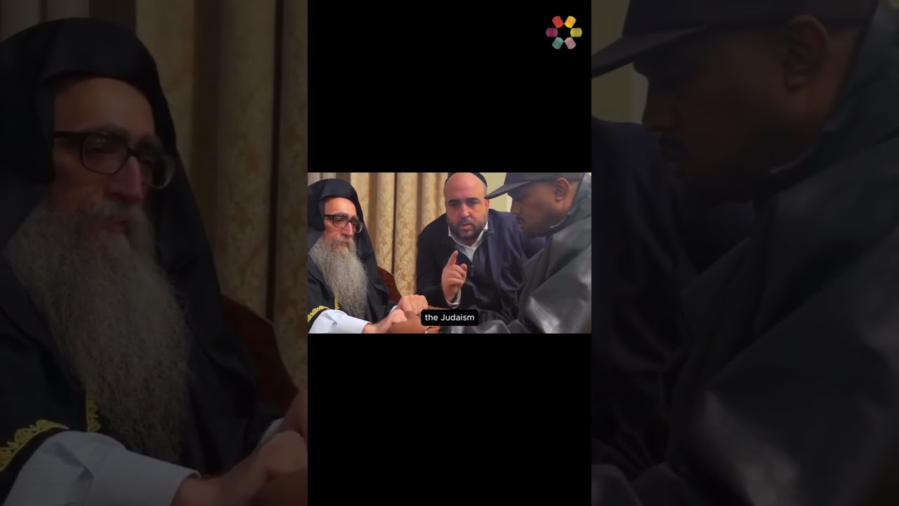 Kanye West meeting with Rabbi Pinto 🙏🏽✊🏾
