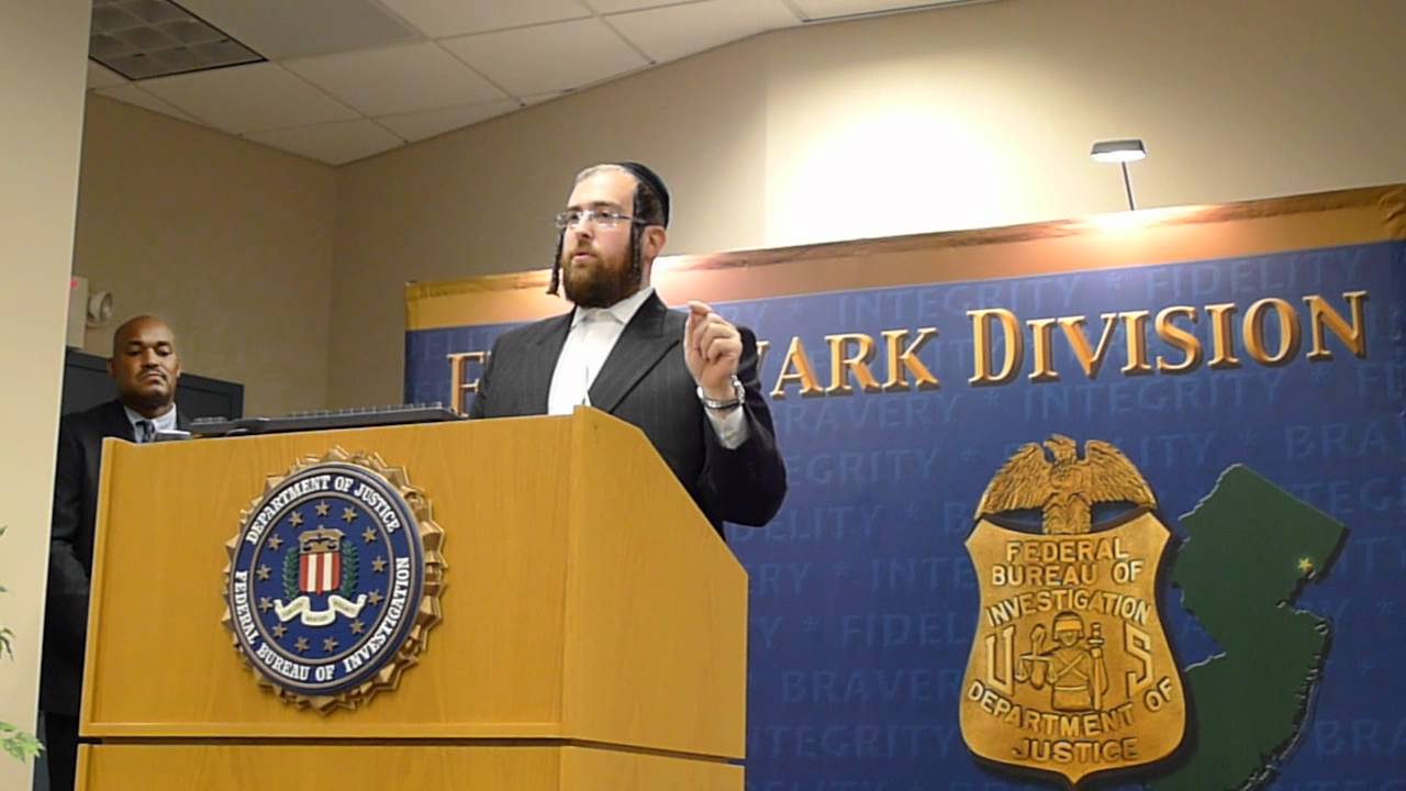 Rabbi Abe Friedman speaking at FBI Headquarters Community Leaders Security Meeting