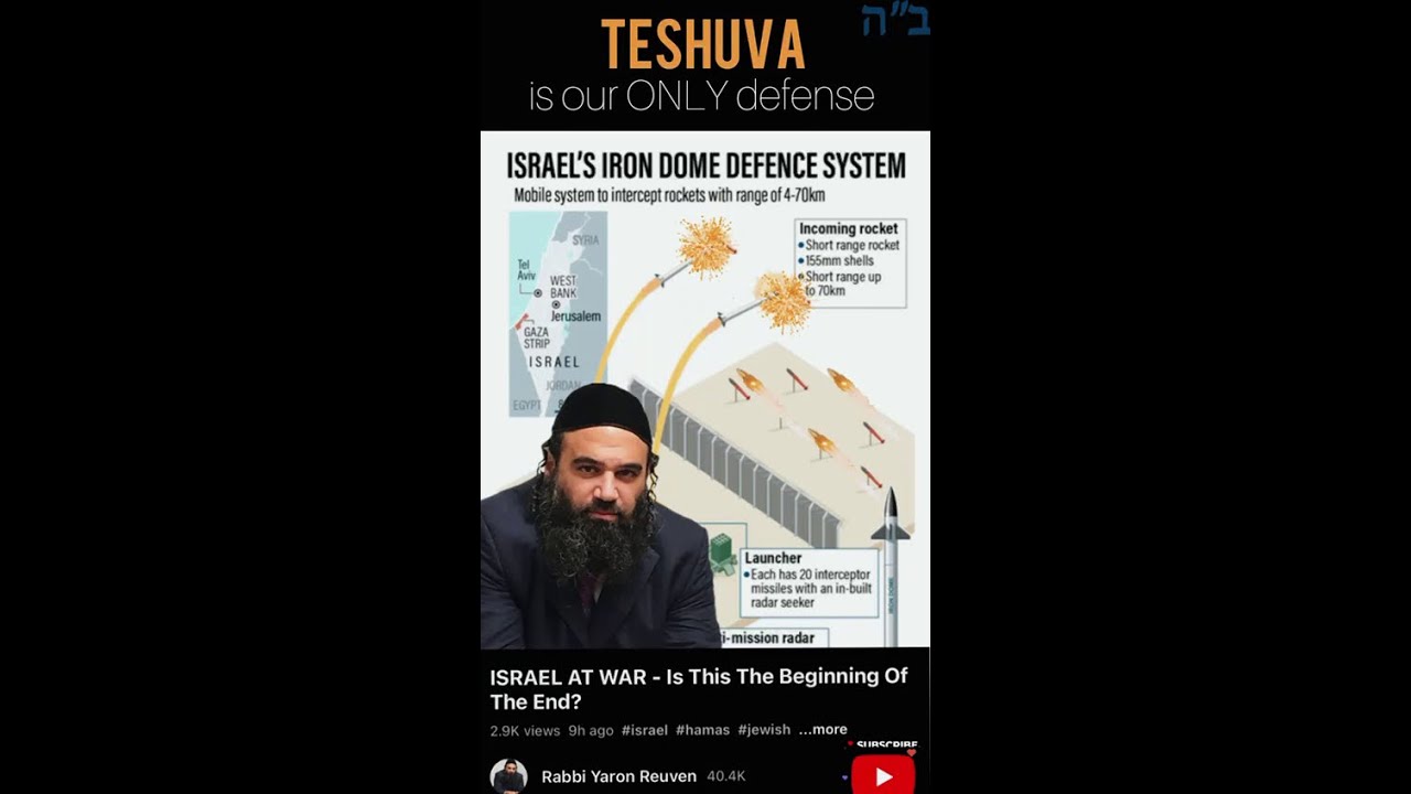 TESHUVA is our ONLY defense