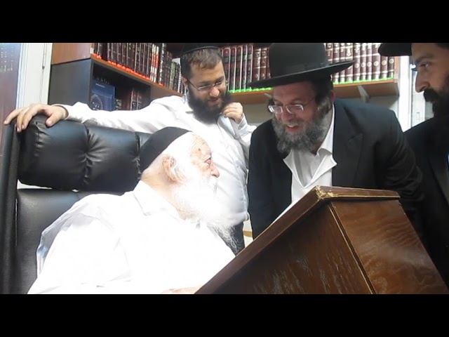 Rav Chaim Kanievsky ztz"l sharing a joke...
