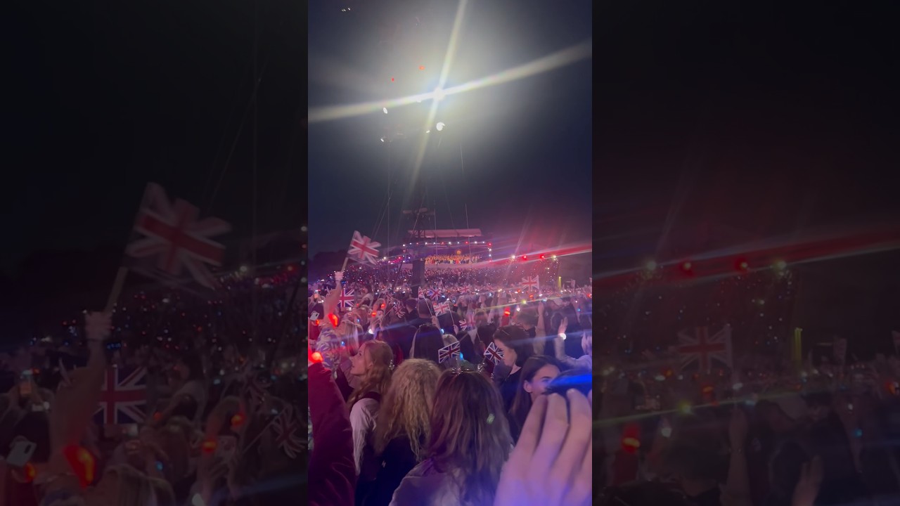 National anthem at the coronation concert #shorts #nationalanthem #british #king #royal #coronation