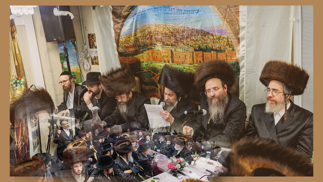 Modzitzer Kumzitz in Boro Park, Sukkot 2023 - חול המועד סוכות - מודז'יץ