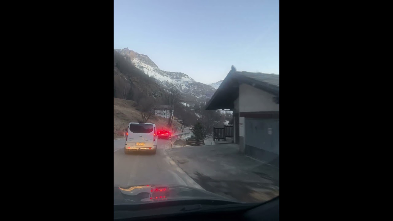 Mountain sunset drive #shorts #alps #sunset #music
