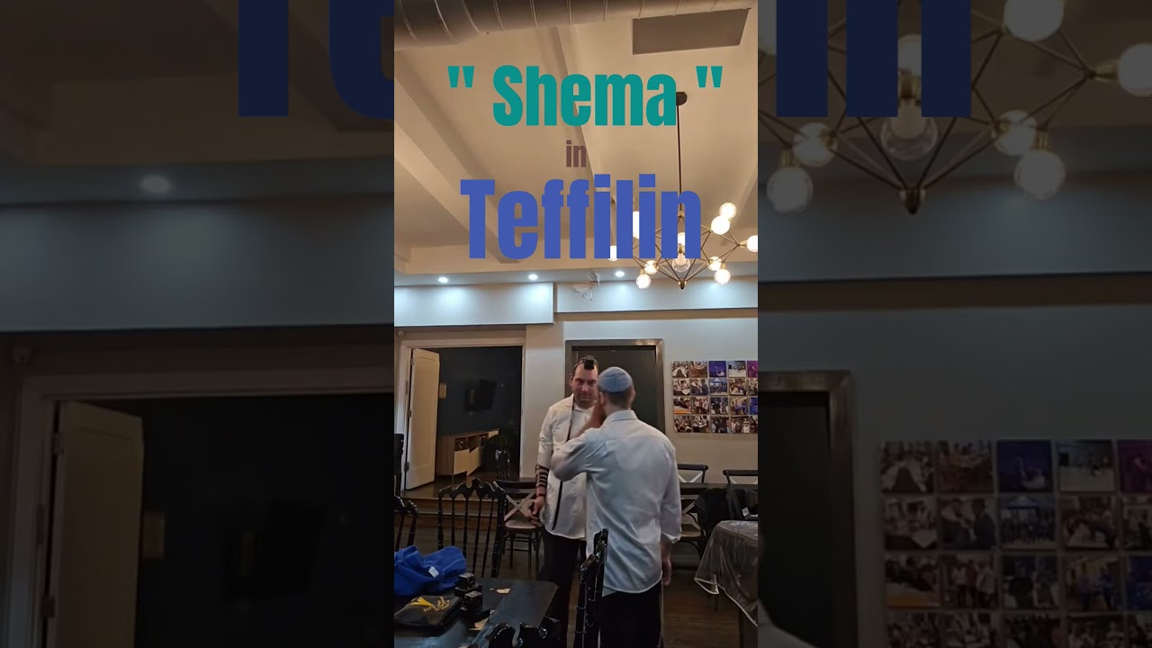 Reciting first verse of Shema in Teffilin / Hear o' Israel, or "Listen Jew!" :) #torah
