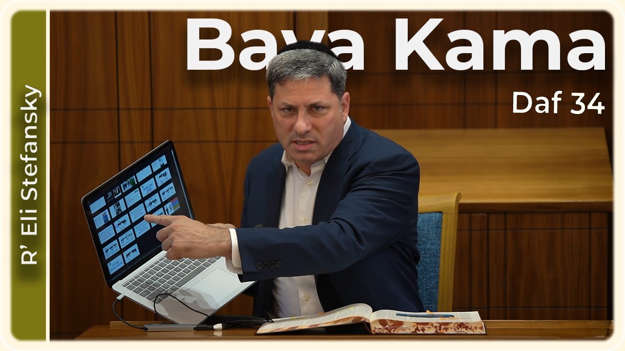 Daf Yomi Bava Kama Daf 34 by R’ Eli Stefansky