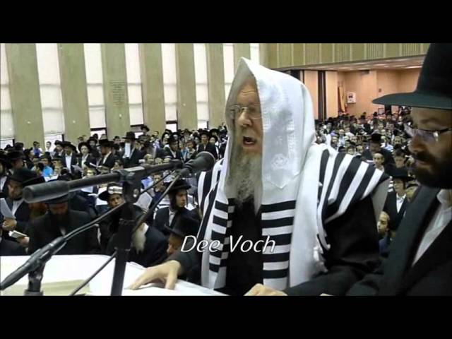 1,000's of Children Praying in Bobov Synagogue aseres yemei teshuva, arranged by Misaskim