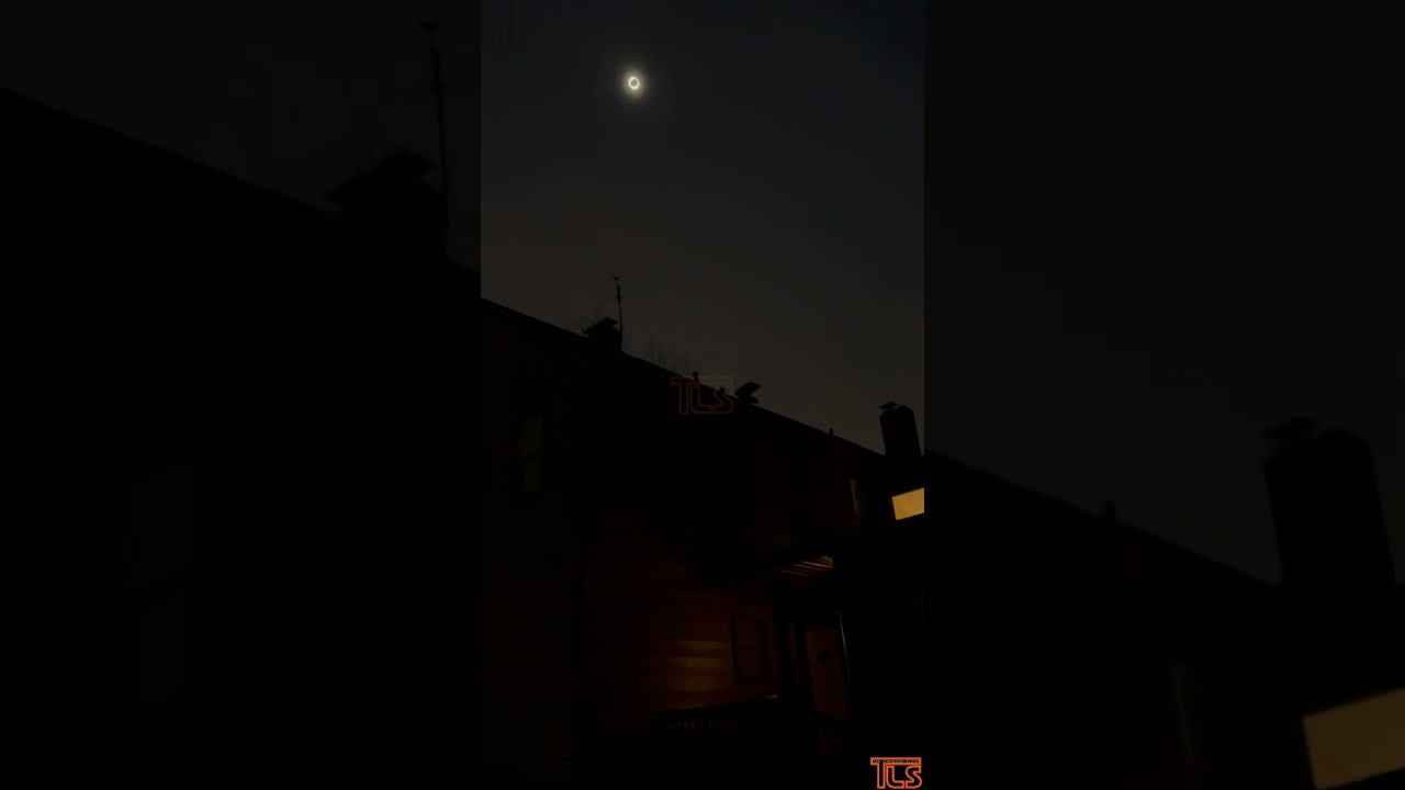 Total solar eclipse as seen from Cleveland