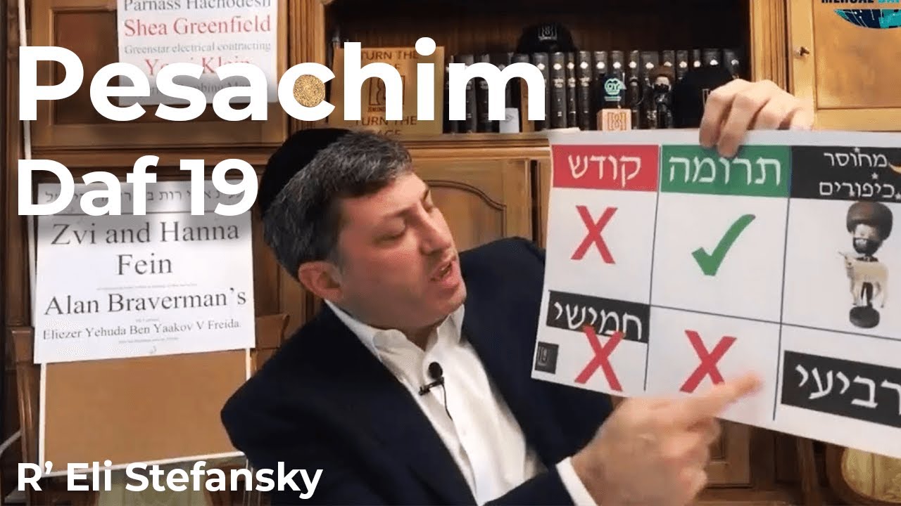 Daf Yomi Pesachim Daf 19 by R’ Eli Stefansky