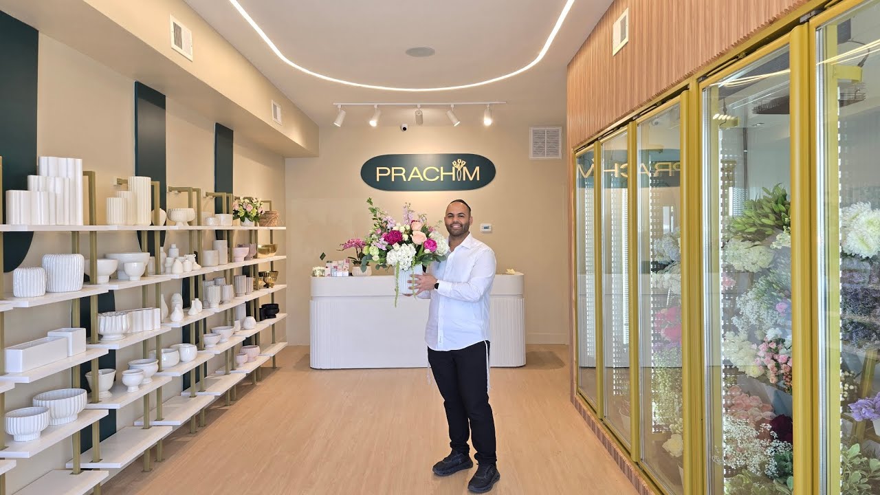 GRAND OPENING! Welcome to PRACHIM — a beautiful new flower shop in Todd Plaza Mall, Lakewood, NJ!