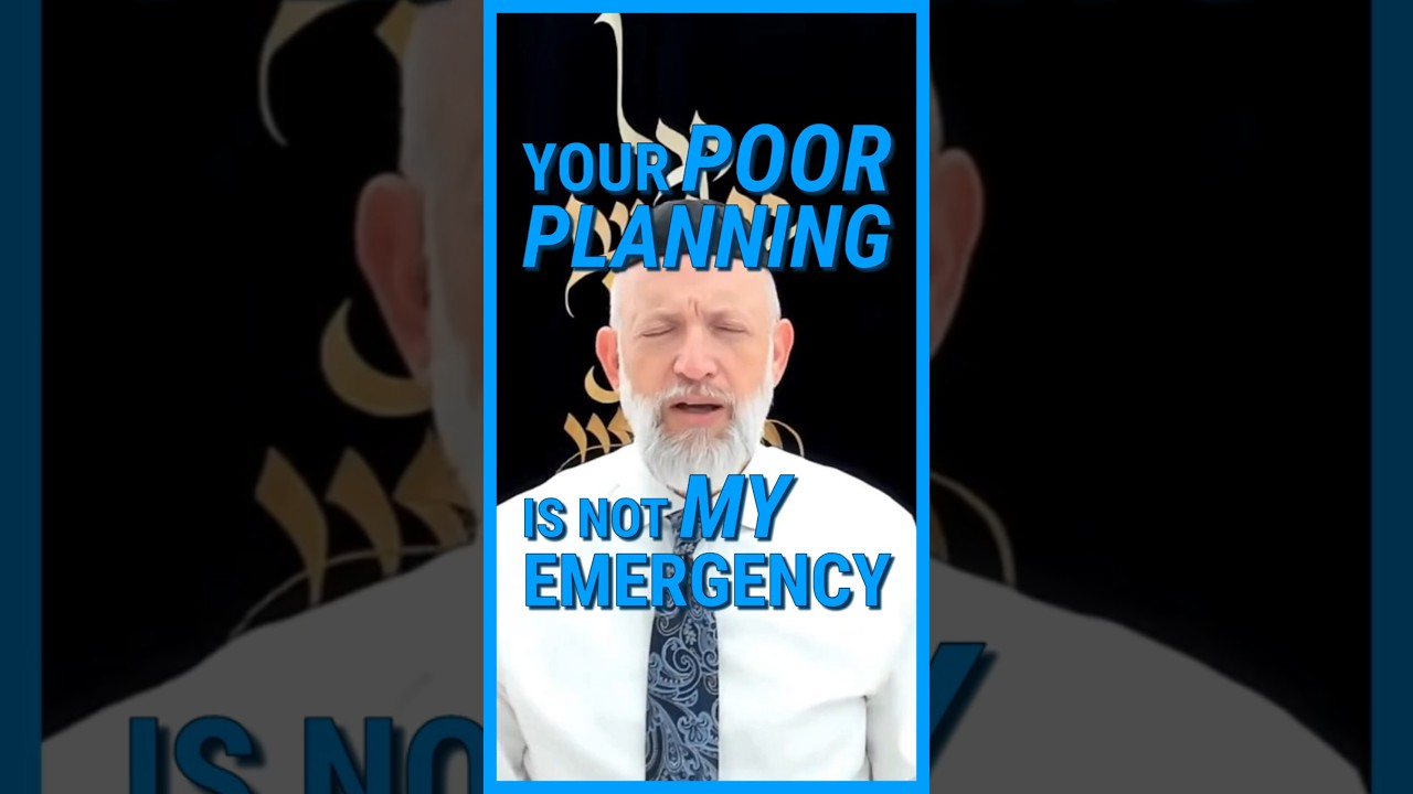 Why God WON'T bail you out