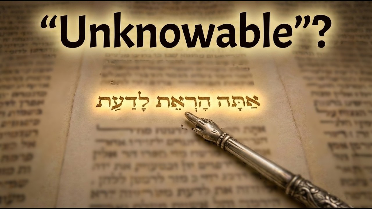 You CAN get to know God – Rabbi Yehoshua Simons