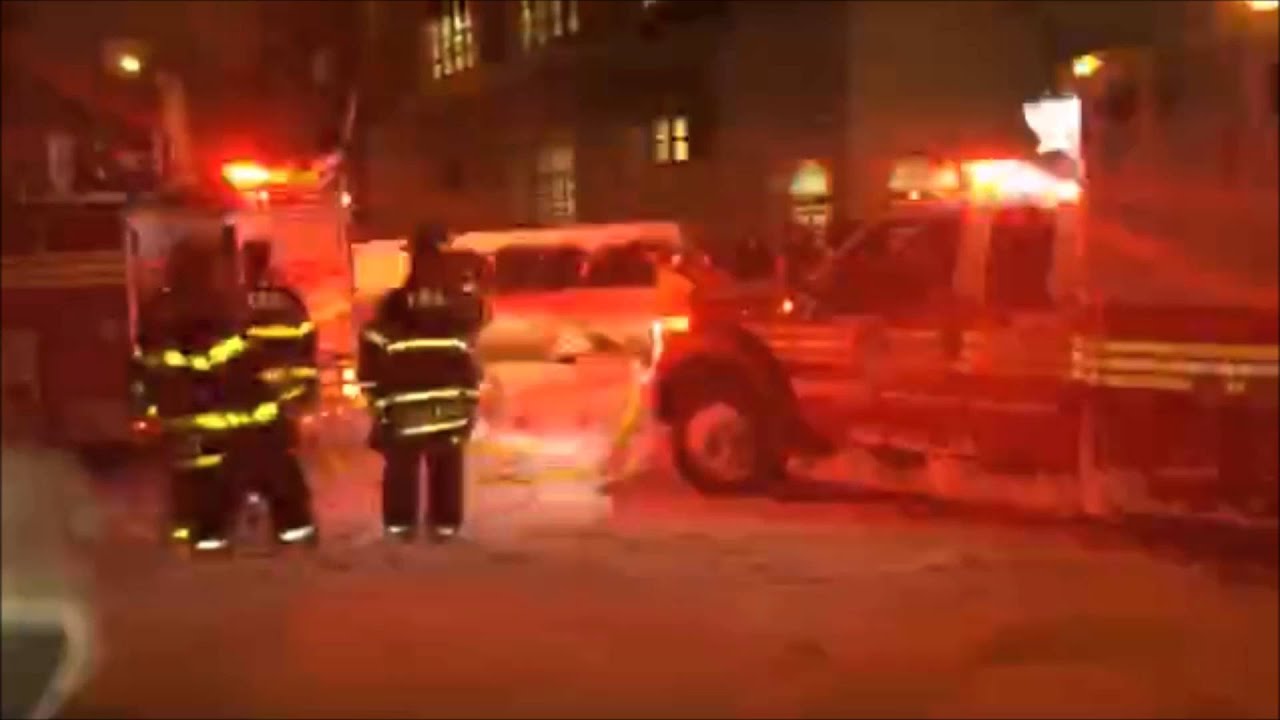 Pulling Out A Stuck FDNY Ambulance With A Fire Hose!