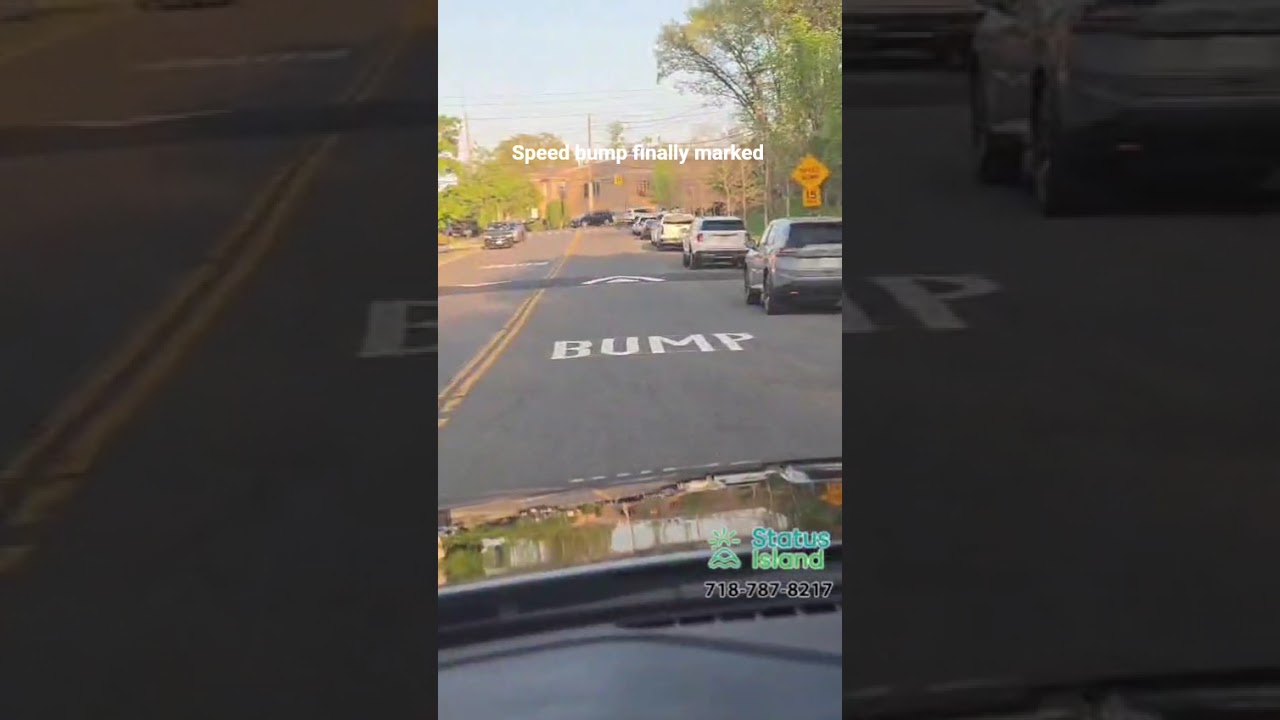 #speedbump #finally marked. #automobile #nyc #statenisland