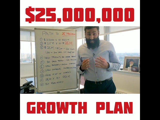 How we are going to build this business to $25,000,000 in revenue.