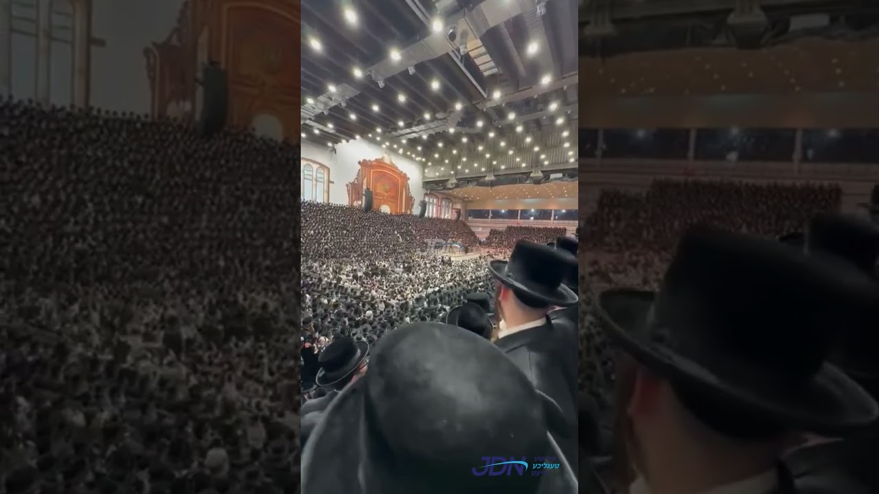 הכנסת ספר תורה געשריבן דורך רבבות חסידי סקווירא