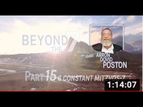 Episode 15 BEYOND THE 7 (Do not follow after your heart and eyes) with Rabbi Aaron Dovid Poston