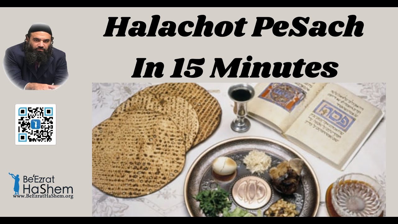 Halachot PeSach In 15 Minutes by Rabbi Yaron Reuven