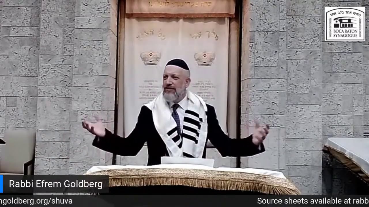 Shabbos Shuva Derasha - What You Do is Who You Are  (5781/2020)