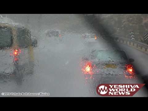 Heavy Rain on the 443 Highway