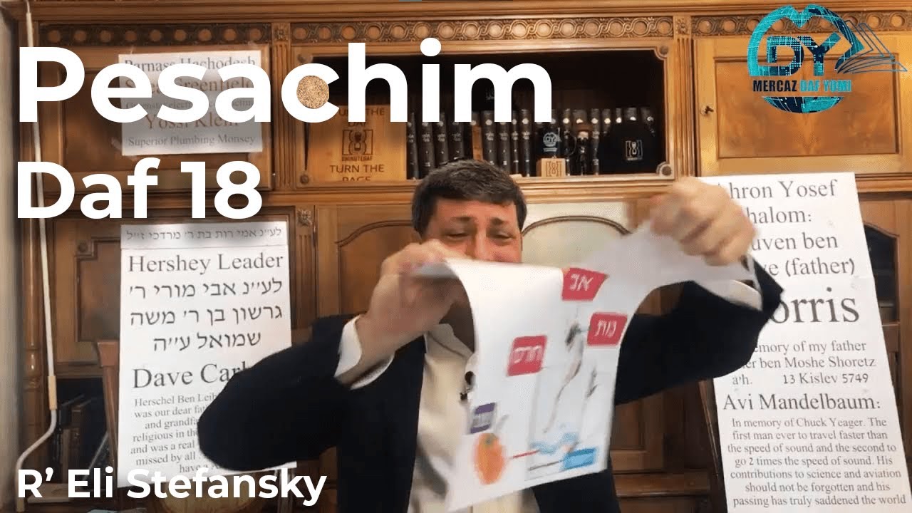 Daf Yomi Pesachim Daf 18 by R’ Eli Stefansky