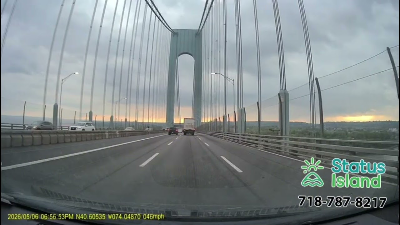 VZ bridge - Man sticking his head out of his roof and taking pics while driving - Status Island