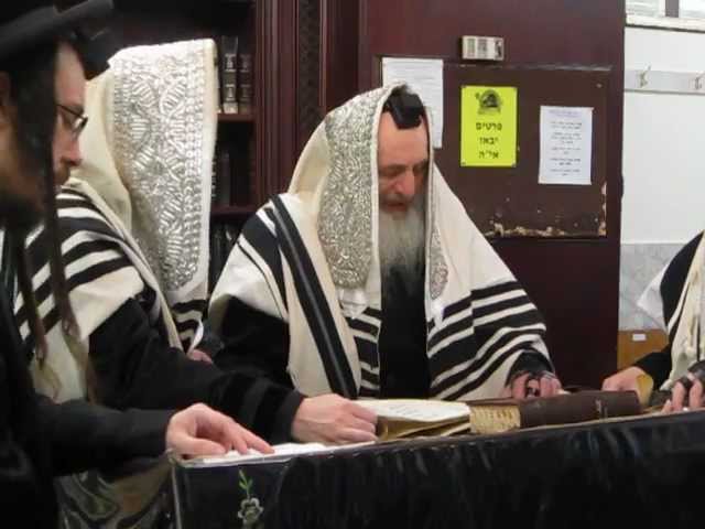 Admor Karlsburg Reading Megila (book of esther) Purim 2013 (official)