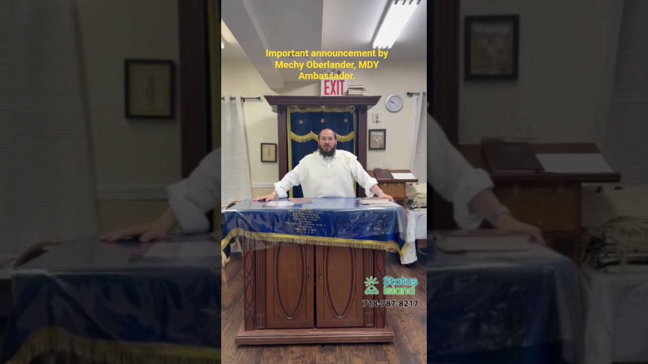 #important #announcement by Mechy Oberlander, #mdy #talmudstudy #ambassador #nyc #statenisland