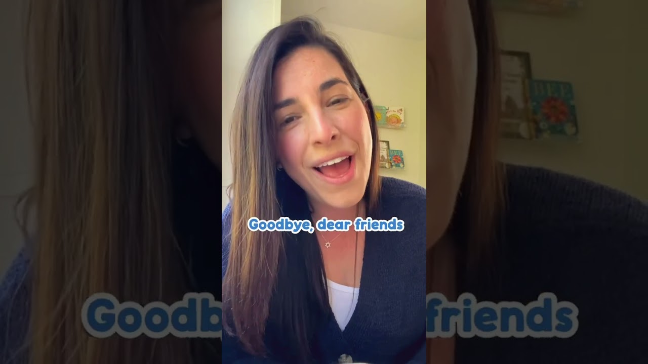 A “goodbye friends” song for kids, perfect for the end of school! #jewishkids #hebrewsingalongs