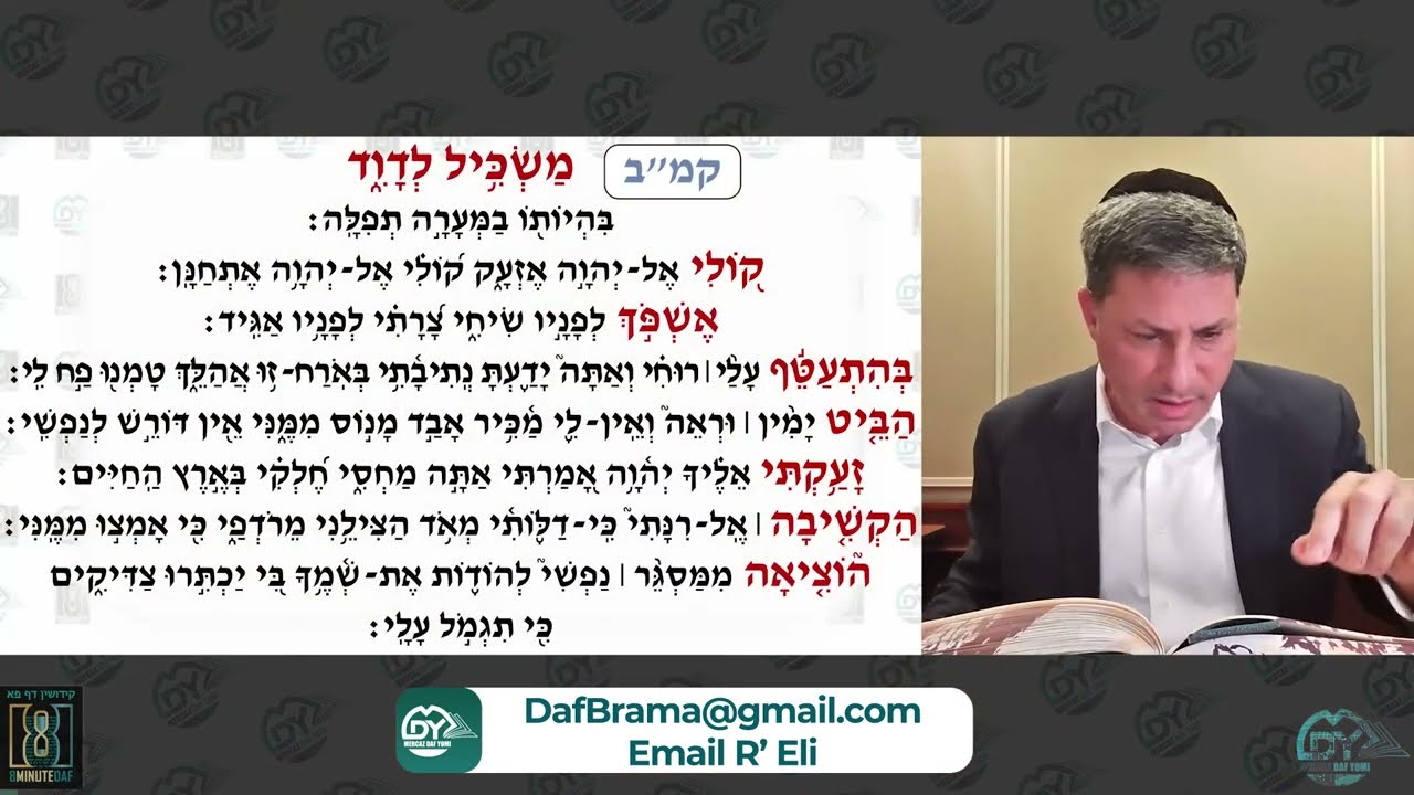 Daf Yomi Kiddushin Daf 81 by R’ Eli Stefansky