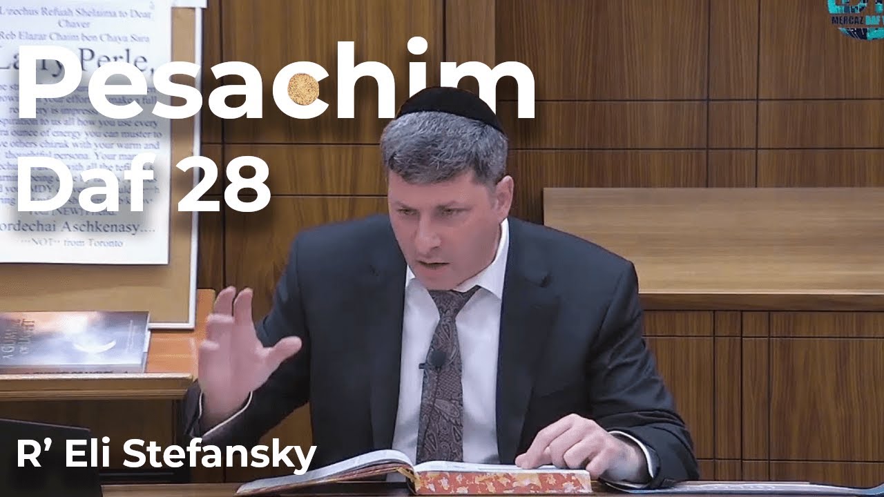Daf Yomi Pesachim Daf 28 by R’ Eli Stefansky