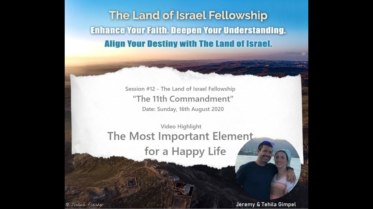 What is Hebrew Happiness? - Jeremy Gimpel: The Land of Israel Fellowship