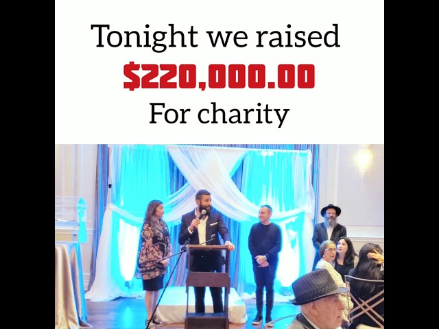 Tonight we raised $250,000 for charity.