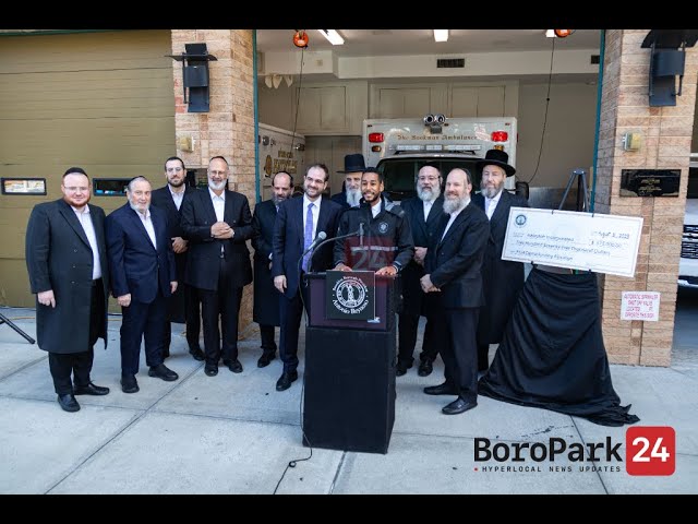 Borough President Reynoso Announces $575,000 in Funding for Two New Hatzolah Ambulances