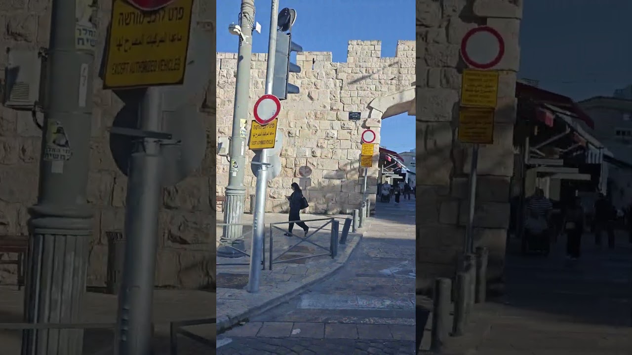 Why the Jerusalem light rail goes above ground near The Old City