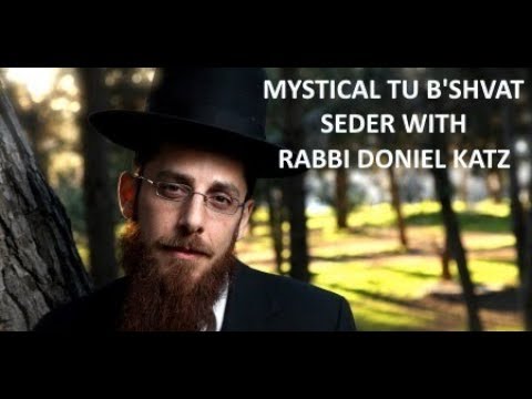 Rabbi Doniel Katz at Yiboneh's Mystical Tu B'Shvat Seder music by the Nuriel Band