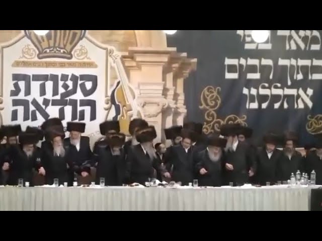 Motze Shabbos Nachmu in Skulen | מוצאי שבת נחמו בחצר סקולען