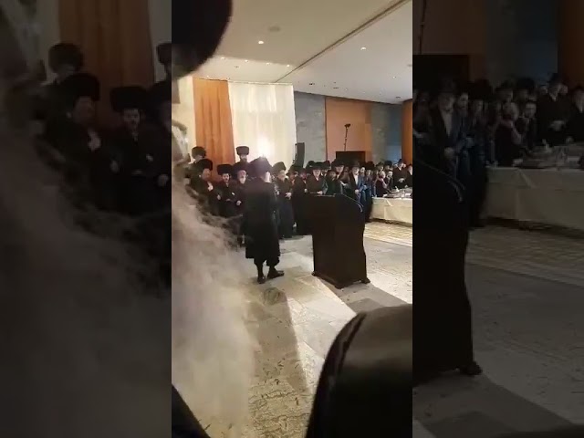 Gerer Rebbe Dances With A New Sefer Torah In Switzerland - Iyar 5778