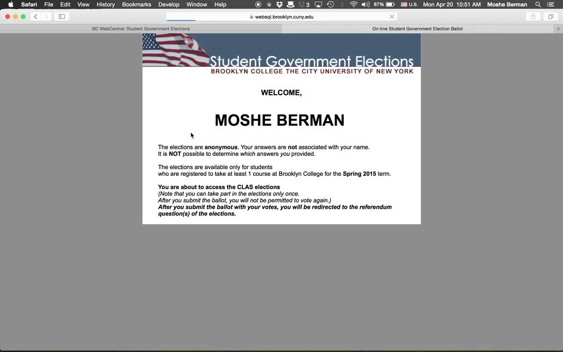 How to vote in CLAS elections 2015