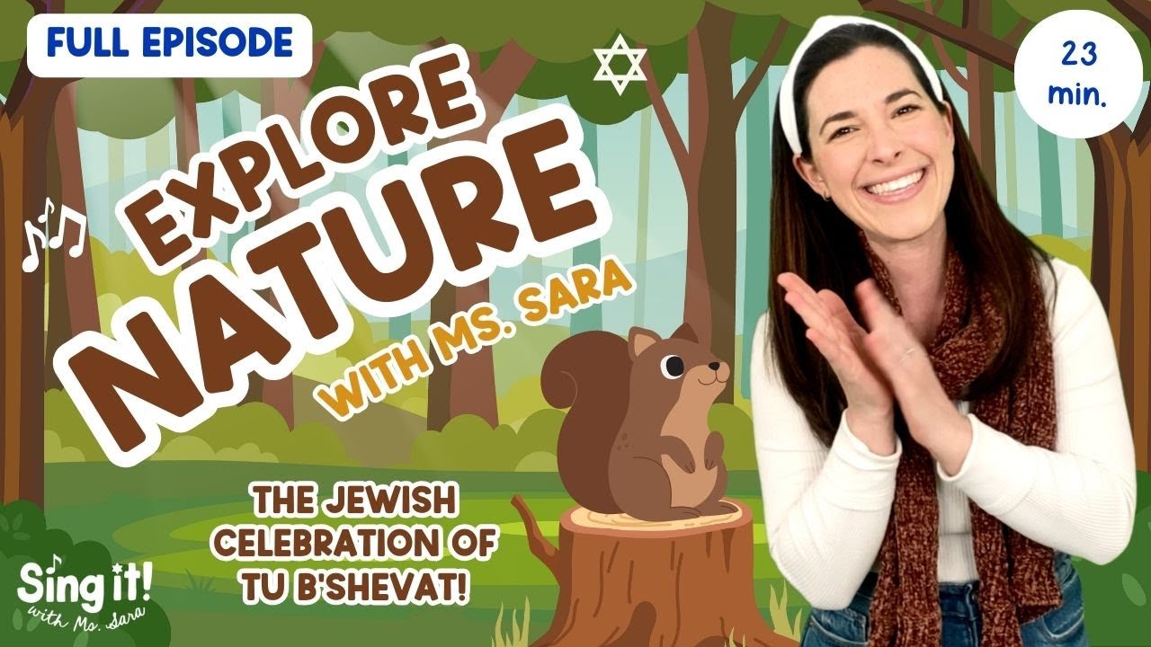 Ms. Sara Teaches About Nature | Tu B'Shevat Hebrew Songs | Visit an Israeli Shuk (Market)