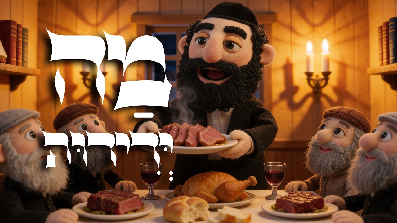 מה ידידות | Mah Yedidut | Erev Shabbat Song | Jewish Puppet Animation | Torah Toons