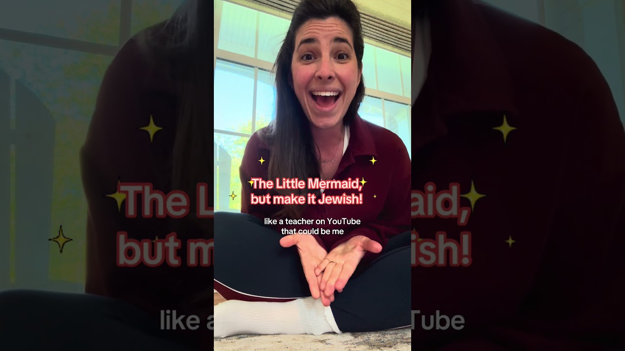If the Little Mermaid was Jewish here’s what she would say! #jewishkids #roshhashanah #disney