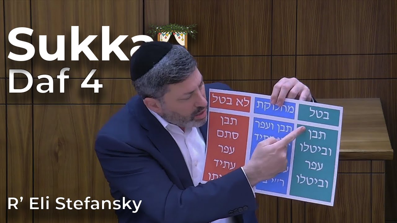 Daf Yomi Succah Daf 04 by R’ Eli Stefansky