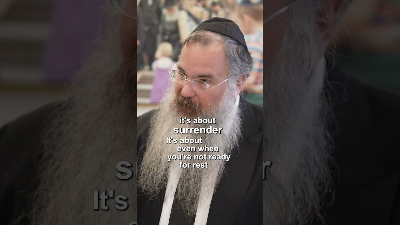Is Shabbos Really About Rest or Something More?