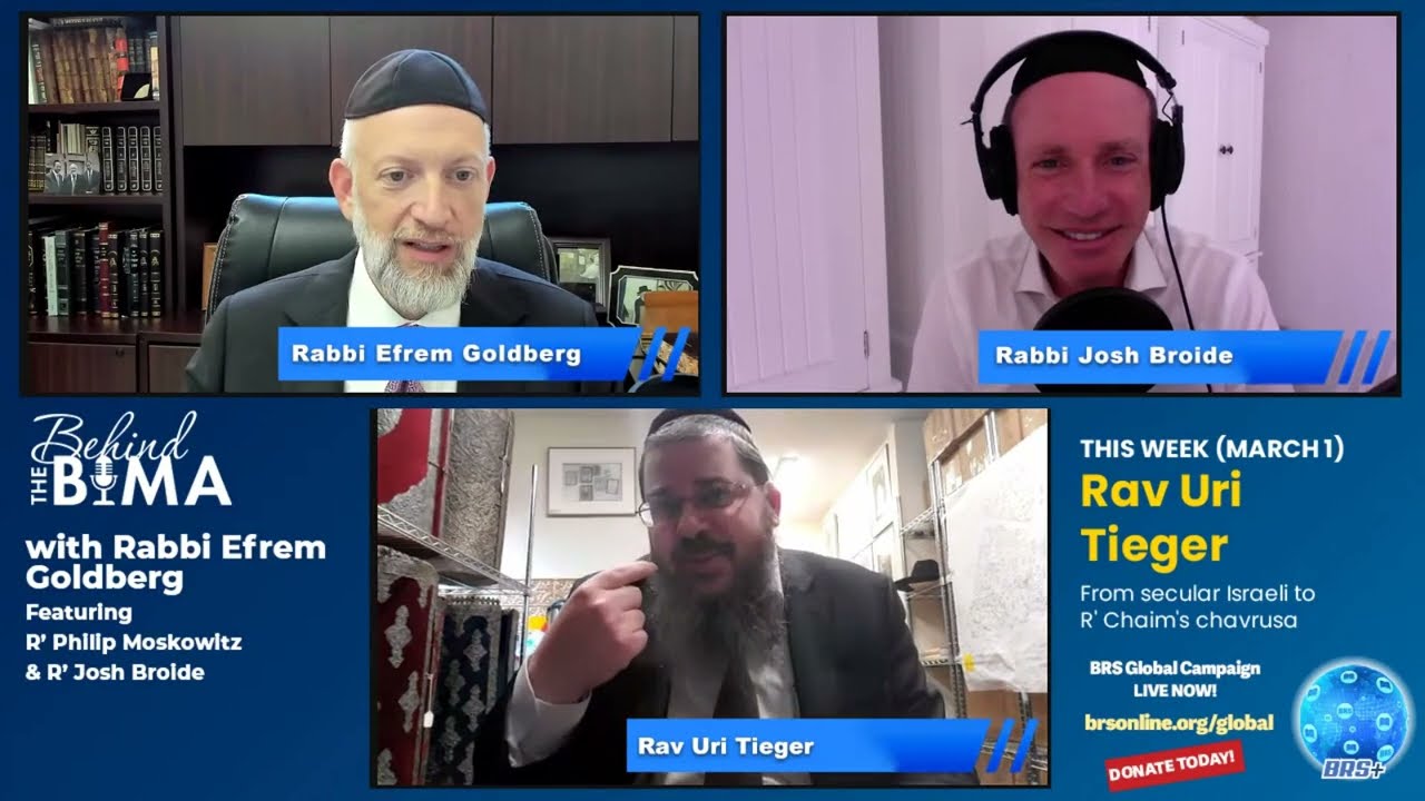 #118: Behind the Bima - Rav Uri Tieger, Former Chavrusa of Rav Chaim Kanievsky